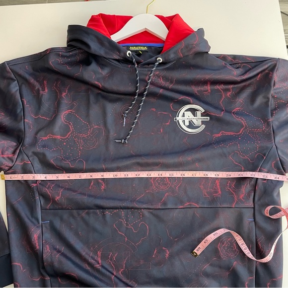 NAUTICA Men’s Competition Hooded Pullover with Front Pockets Size Large - Picture 8 of 11